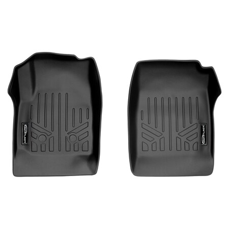 Smartliner Custom Fit 1st Row Floor Mats Liner Set for 2015-2021 Chevy Colorado - All Models, Black SA0164